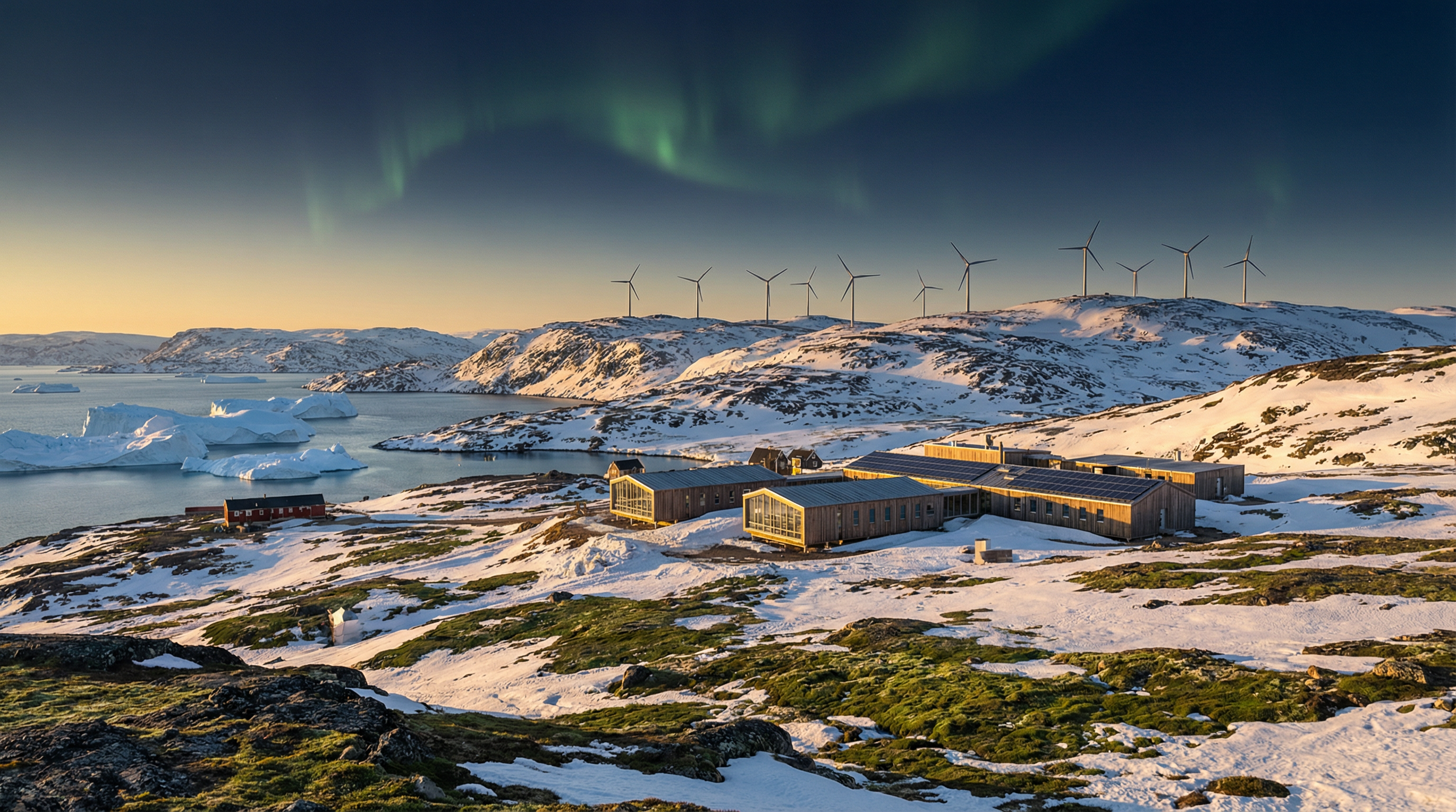 Pristine Greenland landscape